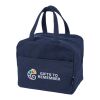 Bolsa nevera de polialgodón reciclado Elowen azul