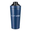 Vaso agitador de acero inox. reciclado (750 ml) Orla azul cobalto