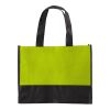 Bolsa de la compra bicolor en tejido sin tejer verde lima | sin montaje de publicidad | no disponible | no disponible