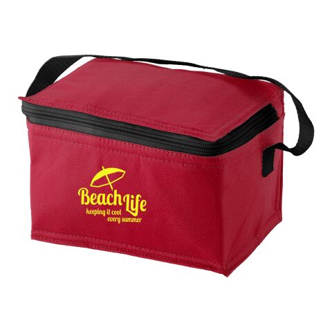 Bolsa isotérmica para 6 latas &quot;Spectrum&quot; Estándar | Rojo | sin montaje de publicidad | no disponible | no disponible