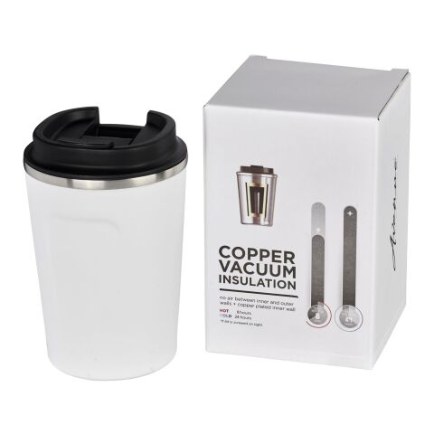 Vaso de cobre al vacío de 360 ml a prueba de fugas "Thor" Blanco
