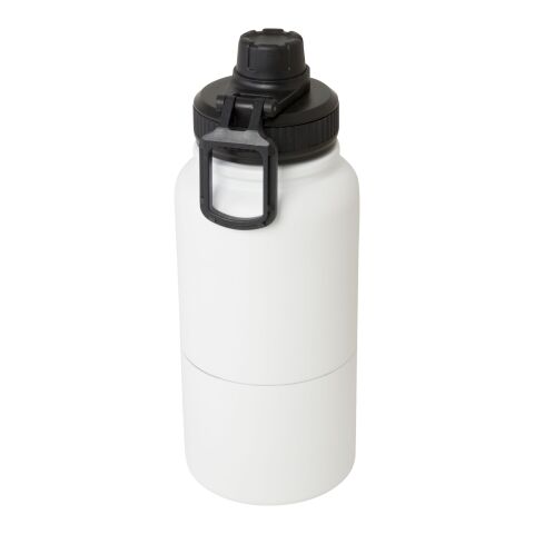 Bidón deportivocon aislamiento de acero inoxidable de 840 ml con certificación RCS &quot;Dupeca&quot; Estándar | Blanco | sin montaje de publicidad | no disponible | no disponible