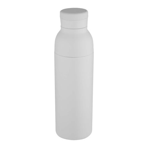 Botella de 650 ml con doble pared aislante de acero inoxidable reciclado RCS &quot;Illuminate&quot; Estándar | blanco | sin montaje de publicidad | no disponible | no disponible