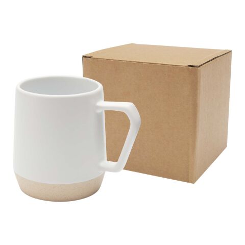 Taza de cerámica de 300 ml con acabado mate &quot;Dolce&quot; Estándar | blanco | sin montaje de publicidad | no disponible | no disponible
