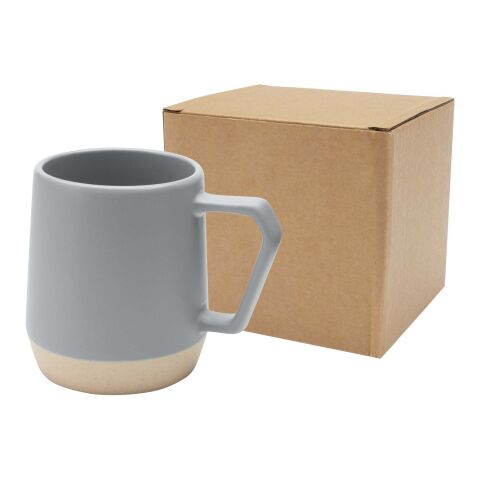 Taza de cerámica de 300 ml con acabado mate &quot;Dolce&quot; Estándar | Gris | sin montaje de publicidad | no disponible | no disponible