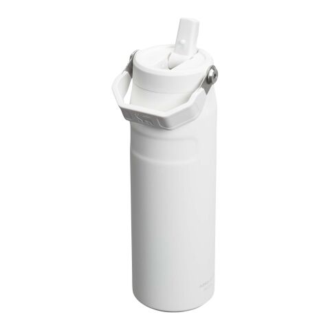 Botella de agua de 700 ml con pajita abatible "Stanley IceFlow™ 2.0" Estándar | Blanco escarchado | sin montaje de publicidad | no disponible | no disponible