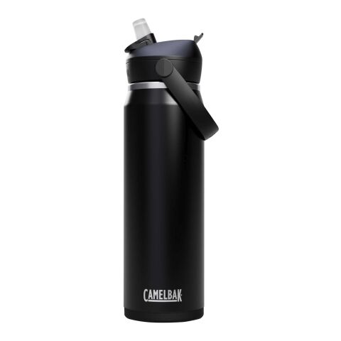 Botella de 750 ml de acero inoxidable con pajita abatible &quot;Camelbak® Thrive Flip VSS&quot; Estándar | Negro intenso | sin montaje de publicidad | no disponible | no disponible