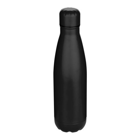 Bidón de 750&nbsp;ml de acero inoxidable reciclado con certificado RCS de una sola pared "Cove" Estándar | Negro intenso | sin montaje de publicidad | no disponible | no disponible