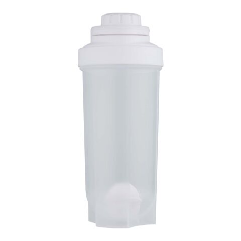 Bidón deportivo de 700&nbsp;ml con bola agitadora "Forza" Blanco | sin montaje de publicidad | no disponible | no disponible