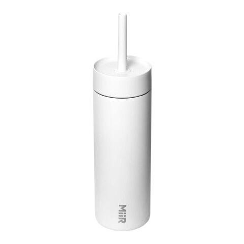 Botella de agua de 473&nbsp;ml con pajita "MiiR Sipper" blanco