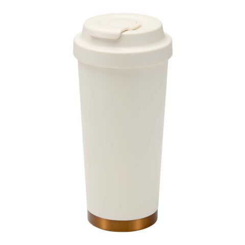 Vaso térmico Hampton de 480 ml, de acero inoxidable reciclado RCS, con doble pared y aislamiento al vacío Crema