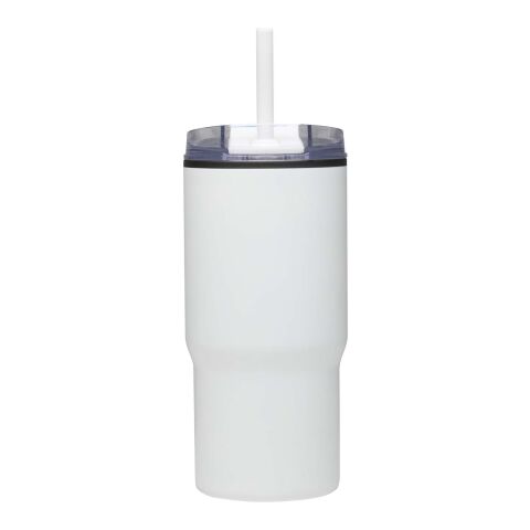Vaso térmico de doble pared reciclado RCS de 540 ml de Westin con pajita blanco