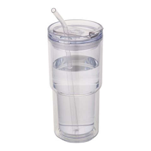 Vaso de plástico de doble pared Archer de 480 ml blanco