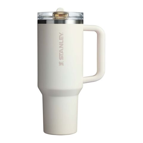 Vaso Stanley Quencher® ProTour 1180 ml de acero inoxidable reciclado aislado con pajita abatible Crema