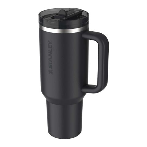 Vaso Stanley Quencher® ProTour 1180 ml de acero inoxidable reciclado aislado con pajita abatible Negro intenso