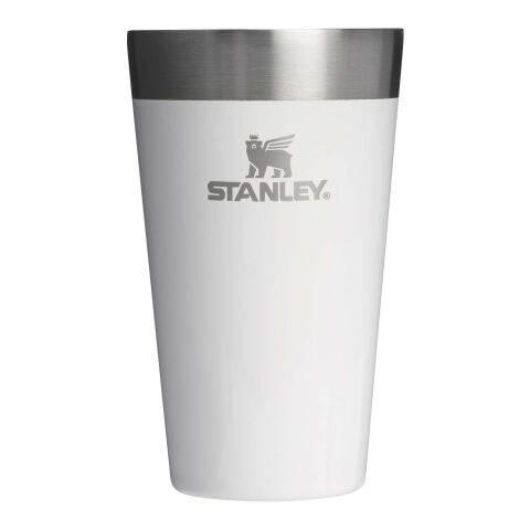 Vaso de acero inoxidable aislado Stanley Stacking 470 ml blanco