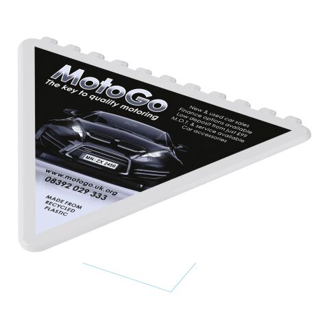 Rascador de hielo triangular &quot;Frosty 2.0&quot; Blanco | sin montaje de publicidad | no disponible | no disponible