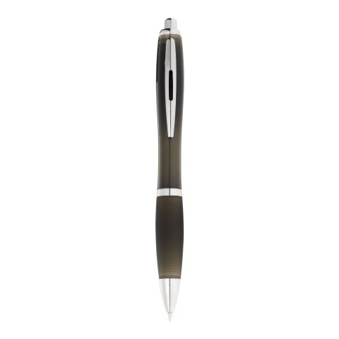 Bolígrafo "Nash" de color con grip negro Estándar | Negro intenso | sin montaje de publicidad | no disponible | no disponible