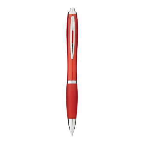 Bolígrafo "Nash" de color con grip de color Estándar | Rojo | sin montaje de publicidad | no disponible | no disponible