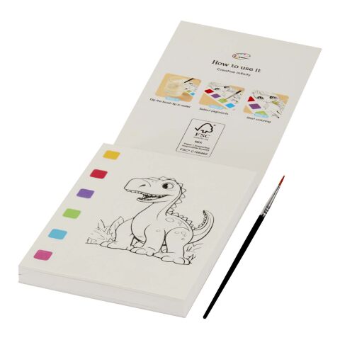 Set de cuaderno para colorear y rotuladores acuarelables "Quell" blanco