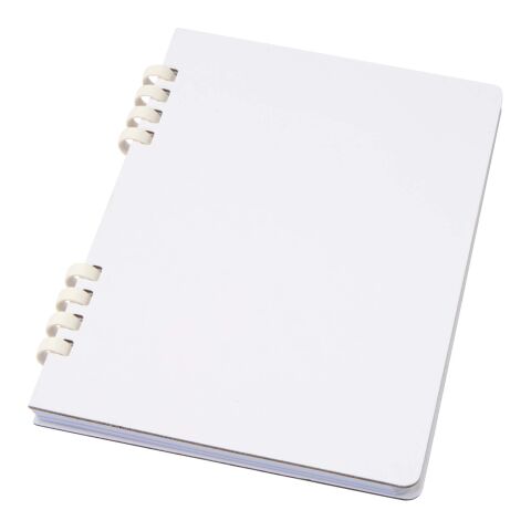 Cuaderno A5 tapa dura con espiral de material reciclado RCS "Fil" Estándar | Blanco | sin montaje de publicidad | no disponible | no disponible