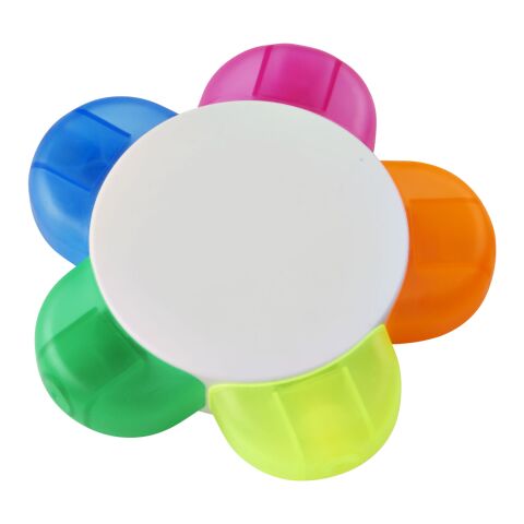 Marcador en forma de flor &quot;Flower&quot; Estándar | Blanco | sin montaje de publicidad | no disponible | no disponible