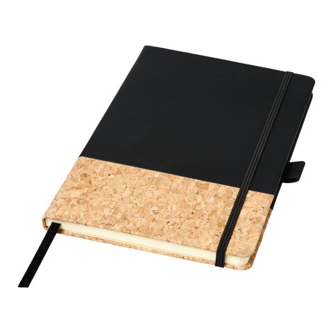 Libreta A5 de PU y corcho &quot;Evora&quot; Estándar | Negro | sin montaje de publicidad | no disponible | no disponible