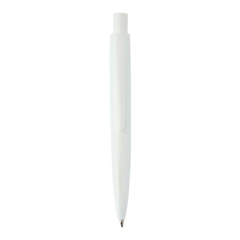 Mini bolígrafo Ramin de plástico reciclado (tinta azul) blanco