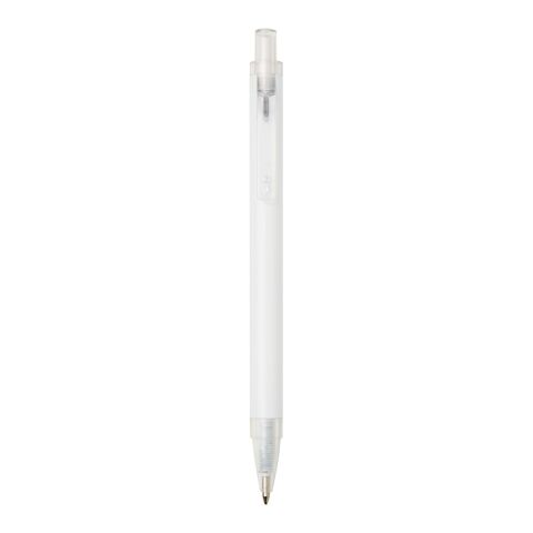 Bolígrafo Spectrum de aluminio reciclado (tinta azul) blanco