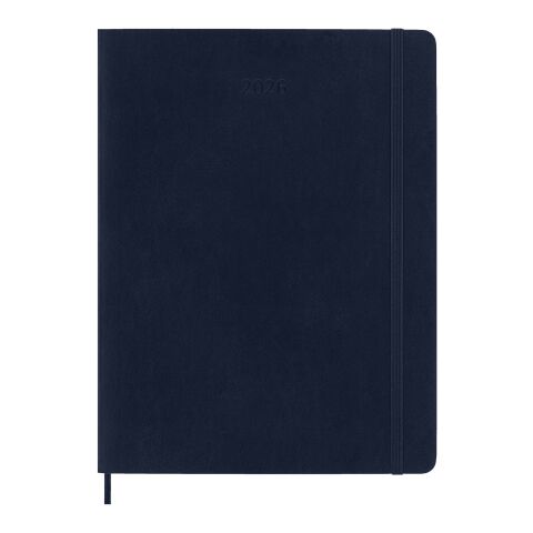 Libreta XL con tapa blanda de 12 meses &quot;Moleskine&quot; Estándar | Azul zafiro | sin montaje de publicidad | no disponible | no disponible