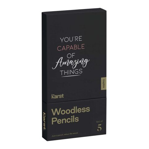 Set de 5 lápices de grafito 2B sin madera &quot;K&#039;arst®&quot; Estándar | Gris | sin montaje de publicidad | no disponible | no disponible