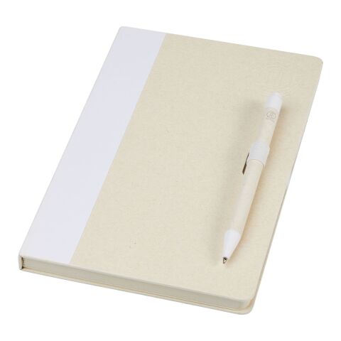 Set de libreta de referencia de tamaño A5 y bolígrafo &quot;Dairy Dream&quot; Estándar | Blanco | sin montaje de publicidad | no disponible | no disponible