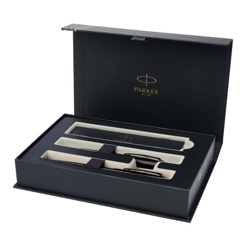 Parker set de bolígrafo y rollerball acromático con caja de regalo &quot;IM&quot; Estándar | Negro | sin montaje de publicidad | no disponible | no disponible