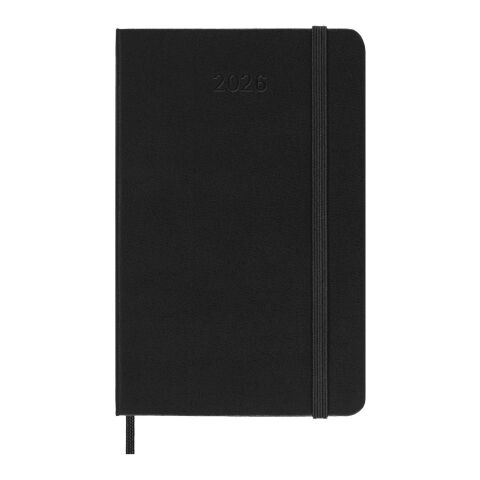 Agenda diaria de bolsillo de 12 meses con tapa dura &quot;Moleskine&quot; Estándar | negro | sin montaje de publicidad | no disponible | no disponible