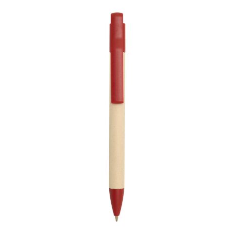 Bolígrafo de papel de caña de azúcar (tinta azul) &quot;Liliana&quot; Estándar | Brick | sin montaje de publicidad | no disponible | no disponible