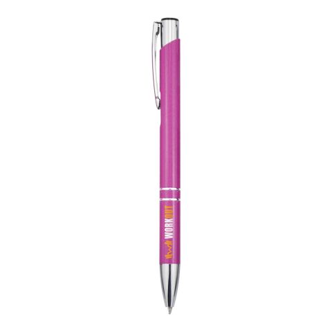 Bolígrafo de aluminio reciclado "Moneta" (tinta azul) Estándar | Magenta | sin montaje de publicidad | no disponible | no disponible