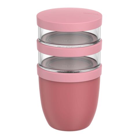 Fiambrera con aislamiento con 3 piezas de 500 ml + 2 × 200&nbsp;ml "Mepal Ellipse" Rosa