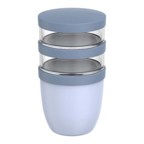 Fiambrera con aislamiento con 3 piezas de 500 ml + 2 × 200&nbsp;ml "Mepal Ellipse" Estándar | Azul | sin montaje de publicidad | no disponible | no disponible