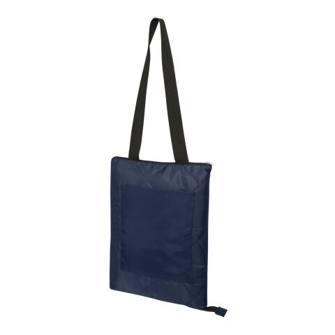 Manta de pícnic de poliéster reciclado GRS &quot;Clary&quot; Estándar | Azul marino | sin montaje de publicidad | no disponible | no disponible | no disponible