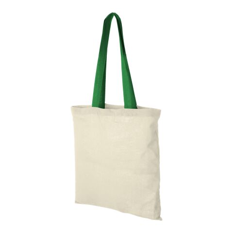 Tote de algodón "Nevada" Estándar | Natural-Verde brillante | sin montaje de publicidad | no disponible | no disponible | no disponible