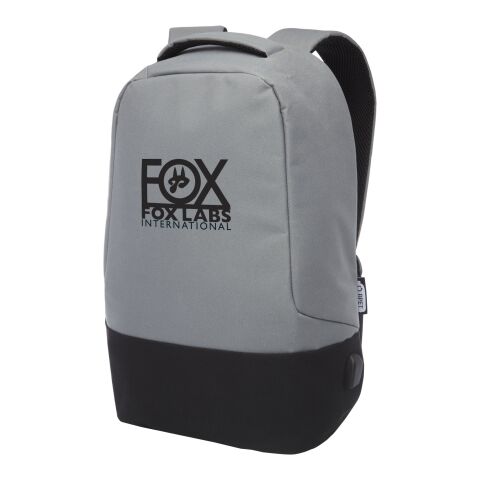 Mochila antirrobo de RPET &quot;Cover&quot; Estándar | Gris | sin montaje de publicidad | no disponible | no disponible | no disponible
