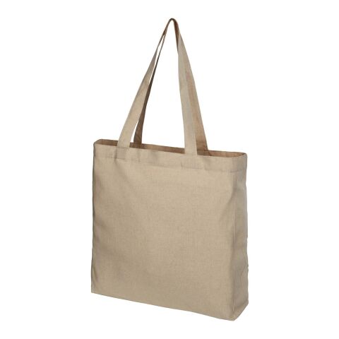 Bolsa Tote de algodón reciclado de 210 g/m² con refuerzos &quot;Pheebs&quot; Estándar | Natural mezcla | sin montaje de publicidad | no disponible | no disponible | no disponible