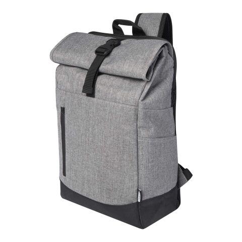 Mochila para portátil de 15,6&quot; con cierre superior &quot;Hoss&quot; Estándar | Gris Mezcla-Negro intenso | sin montaje de publicidad | no disponible | no disponible | no disponible