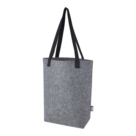 Bolsa Tote de fieltro reciclado GRS con fondo ancho de 12 L &quot;Felta&quot; Estándar | Gris | sin montaje de publicidad | no disponible | no disponible | no disponible