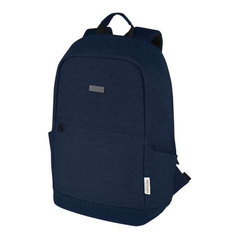 Mochila antirrobo de 18 L para portátil de 15,6&quot; de lona reciclada GRS &quot;Joey&quot; Estándar | Azul profundo | sin montaje de publicidad | no disponible | no disponible | no disponible