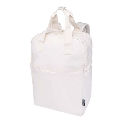 Mochila reciclada de viaje de 9 litros para portátil de 14&quot; &quot;Trip Aware™&quot; Estándar | Blanco roto | sin montaje de publicidad | no disponible | no disponible | no disponible