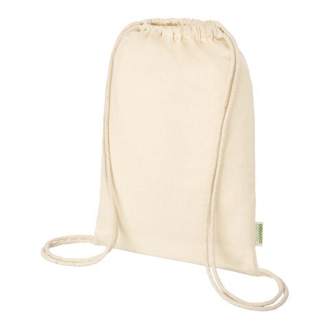 Bolsa con cuerdas de 5&nbsp;l algodón orgánico OCS de 140&nbsp;g/m² "Odisha" Estándar | Natural | sin montaje de publicidad | no disponible | no disponible | no disponible