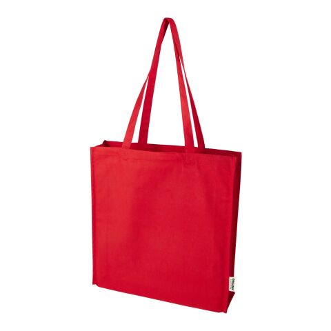 Bolsa Tote con refuerzos de 14&nbsp;l algodón orgánico OCS de 180&nbsp;g/m² "Odisha" Estándar | Rojo | sin montaje de publicidad | no disponible | no disponible | no disponible