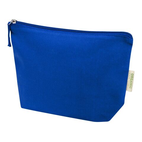 Bolsa de aseo pequeña de 1&nbsp;l algodón orgánico OCS de 180&nbsp;g/m² "Odisha" Azul real