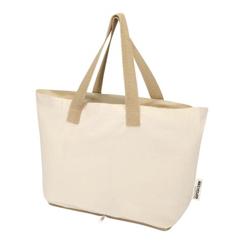 Bolsa Tote de 7&nbsp;l de algodón reciclado GRS de 140 g/m² "Sierra" Estándar | Natural-Natural | sin montaje de publicidad | no disponible | no disponible | no disponible